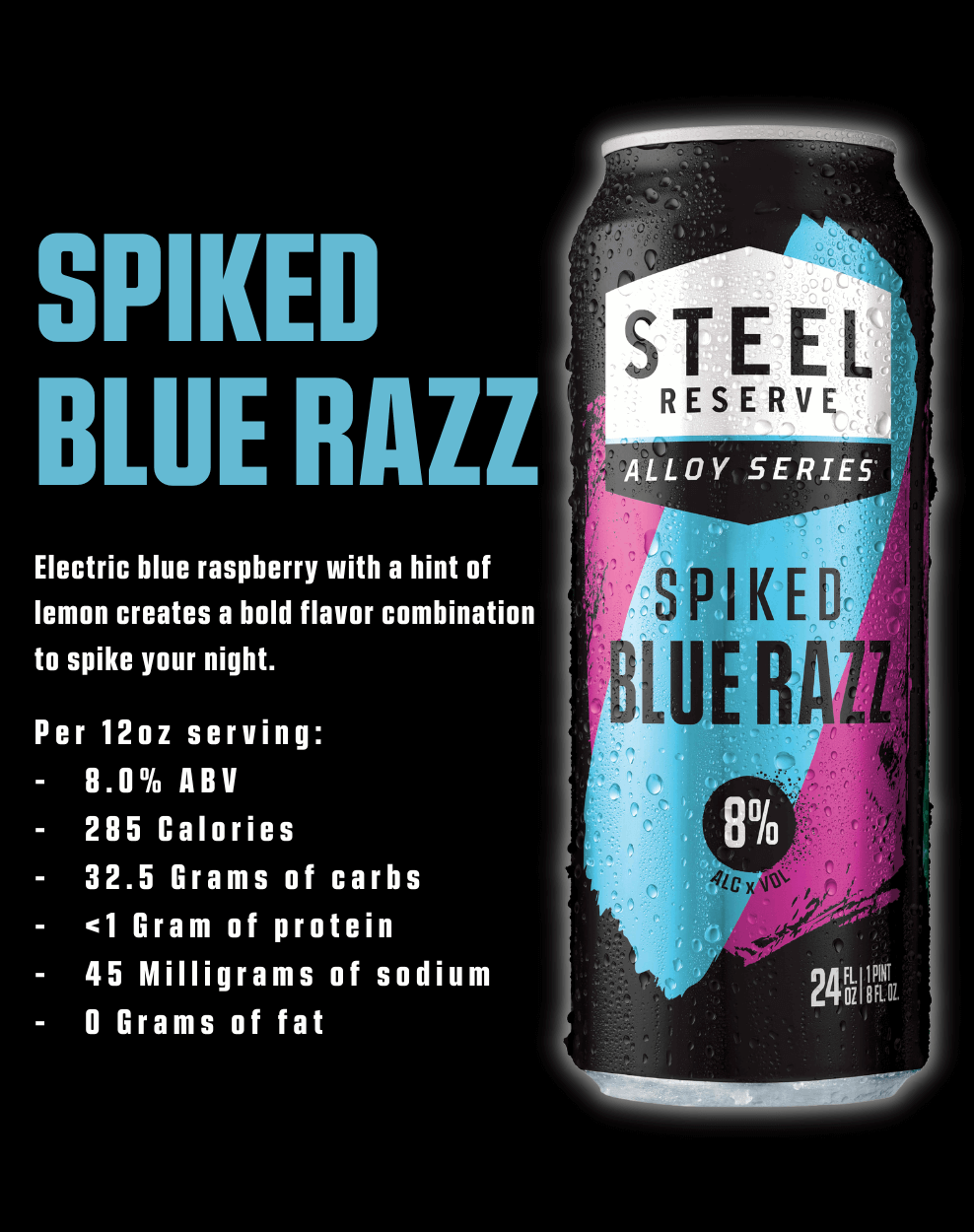 Spiked Blue Razz description
